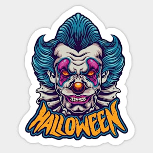 Halloween scary clown Sticker